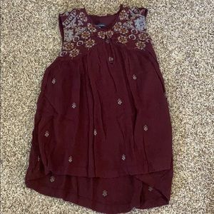 Burgundy tank top